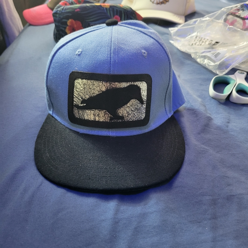 Blue and Black Cap with Logo